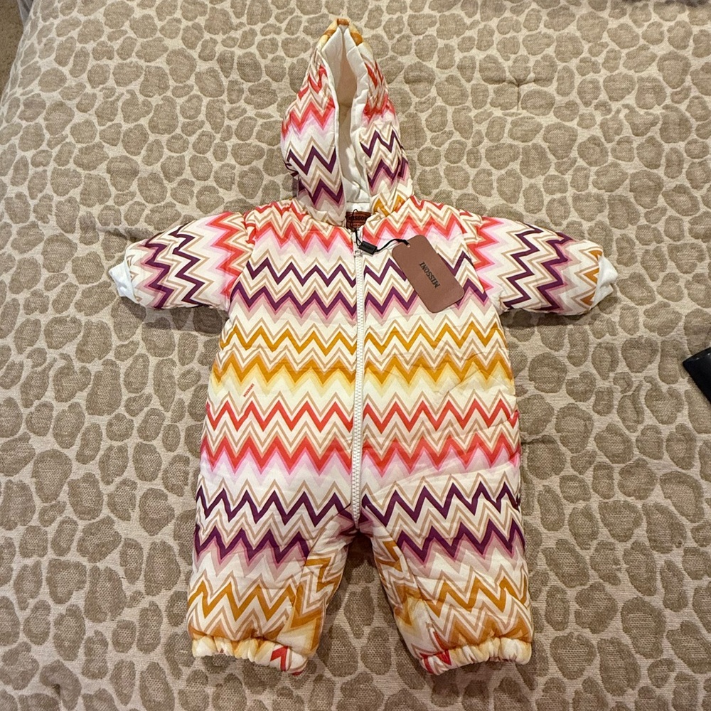 NWT Missoni Baby Zig Zag Winter Coat Snowsuit Jacket 0-3 Months